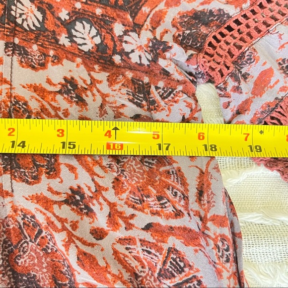 URBAN OUTFITTERS ECOTE Amethyst Pleated Pintuck Dress Sz L Boho Peasant Country - Picture 9 of 11